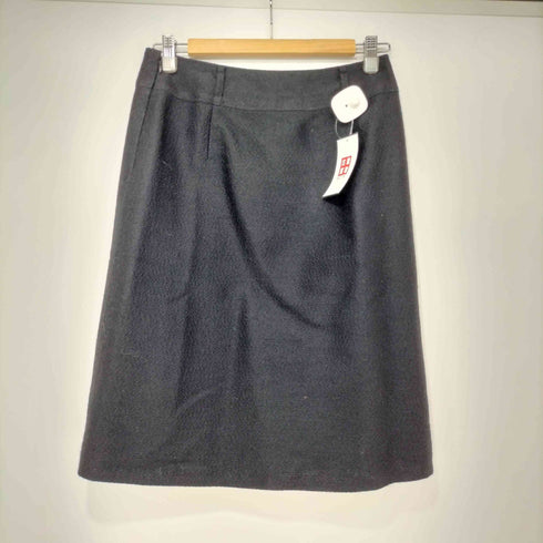 バーバリーロンドン BURBERRY LONDON シルク混 ひざ丈 タイトスカート レディース FR:38-40