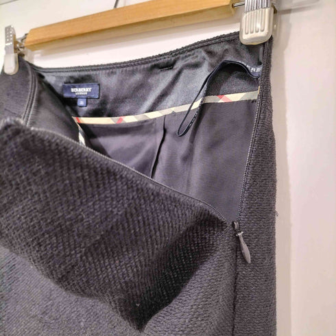 バーバリーロンドン BURBERRY LONDON シルク混 ひざ丈 タイトスカート レディース FR:38-40