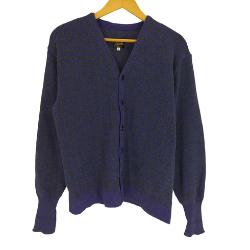 ニードルズ Needles 23SS V Neck Cardigan Houndstooth Vネックカーディガン ハウンドトゥース 和紙 メンズ import:S
