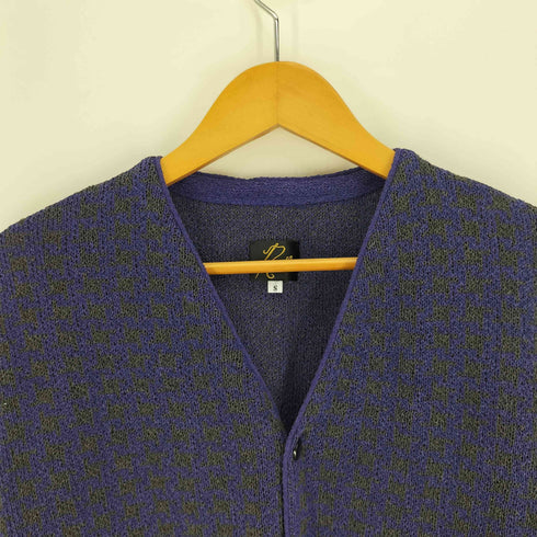 ニードルズ Needles 23SS V Neck Cardigan Houndstooth Vネックカーディガン ハウンドトゥース 和紙 メンズ import:S