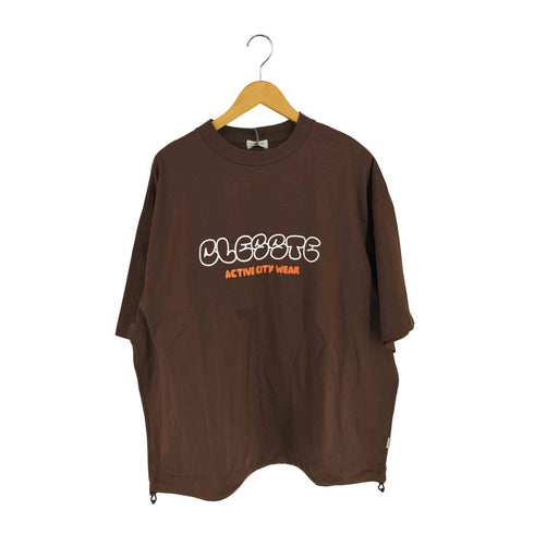 CLESSTE 25AW BUBBLE LOGO PRINT MASSIVE T-SHIRT WITH DRAWSTRINGS オーバーサイズ プリント Tシャツ メンズ FREE