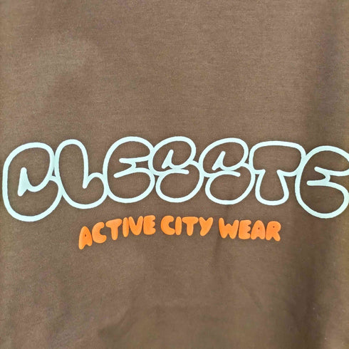 CLESSTE 25AW BUBBLE LOGO PRINT MASSIVE T-SHIRT WITH DRAWSTRINGS オーバーサイズ プリント Tシャツ メンズ FREE