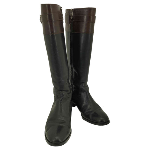 ダイアナ DIANA ジップアップレザーロングブーツ レディース JPN:23.5