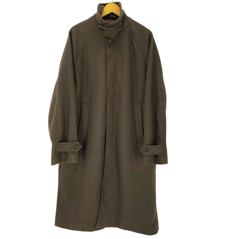エマクローズ EMMA CLOTHES 24AW テック メルトン 2WAY オーバー ロング ラグラン ステンカラー コート メンズ JPN:L
