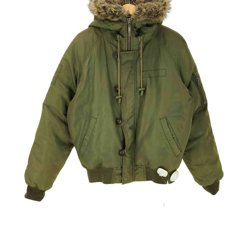Juicy Couture ジューシークチュール 裏地総柄 N2-B 型 MA-1 ダウン フライト ジャケット ブルゾン 短丈 Y2K メンズ import:M