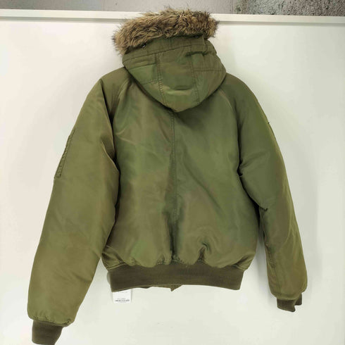 Juicy Couture ジューシークチュール 裏地総柄 N2-B 型 MA-1 ダウン フライト ジャケット ブルゾン 短丈 Y2K メンズ import:M