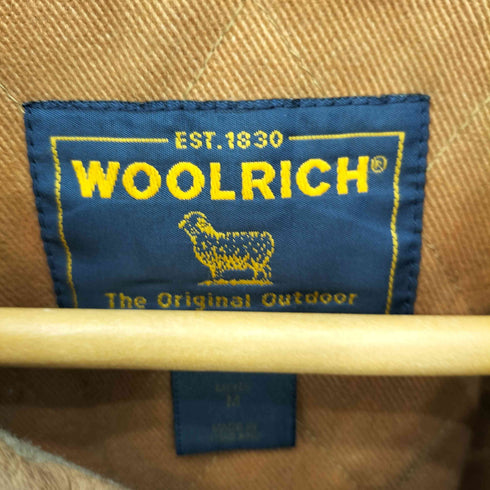 ウールリッチ WOOLRICH DK WHEAT HEATHER レザーカラー ウールメルトン スナップボタン ハンティングジャケット メンズ M
