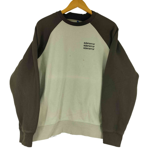 アーダーエラー ADERERROR 胸元刺繍クルーネックスウェット メンズ