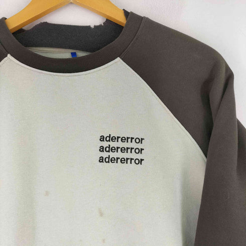 アーダーエラー ADERERROR 胸元刺繍クルーネックスウェット メンズ