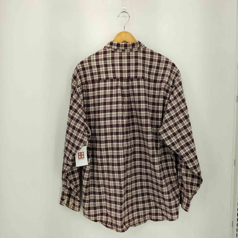 エディーバウアー Eddie Bauer 90s 白タグ マドラスチェック レギュラーカラー 長袖シャツ メンズ L