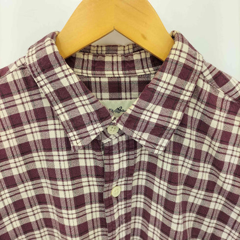 エディーバウアー Eddie Bauer 90s 白タグ マドラスチェック レギュラーカラー 長袖シャツ メンズ L