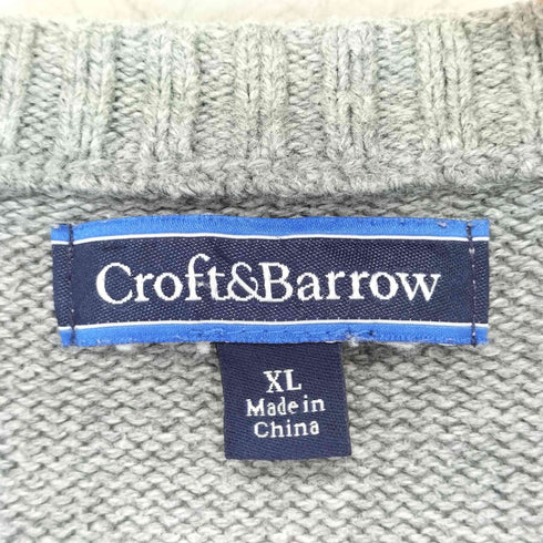 クラフトアンドバロー Croft&Barrow クルーネックニット メンズ import:XL