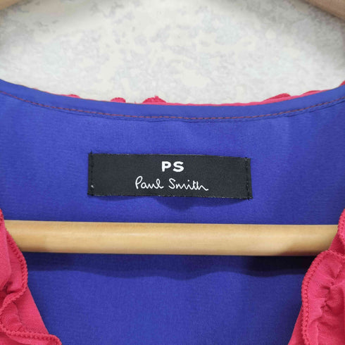ピーエスポールスミス PS Paul Smith フリルデザインノースリーブブラウス レディース 40