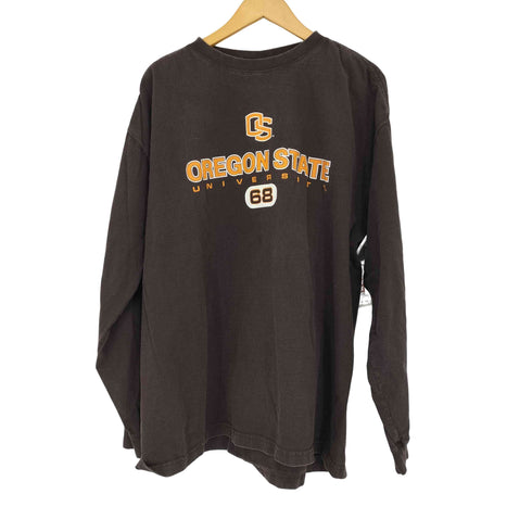 ジャンスポーツ JanSport 90-00s クルーネック プリント L/S ロンT メンズ import:XL