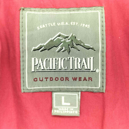 パシフィックトレイル PACIFIC TRAIL フードパッカブル ロゴ刺繍 ジャケット メンズ import:L