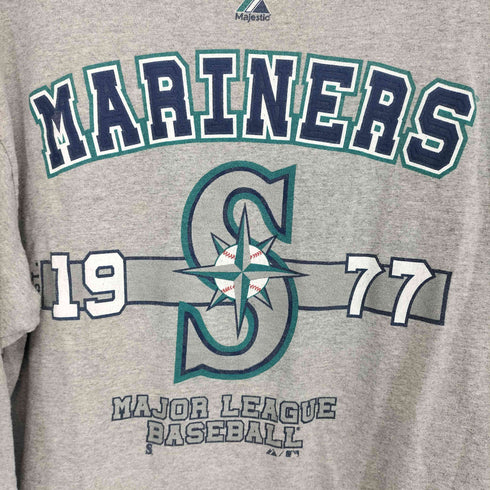 マジェスティック MAJESTIC 00s クルーネック 野球チーム プリント L/S Tシャツ メンズ import:XL