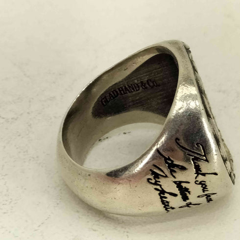 グラッドハンド GLADHAND MEDAL RING 10th ANNIVERSARY 10周年 メダルリング メンズ 17号
