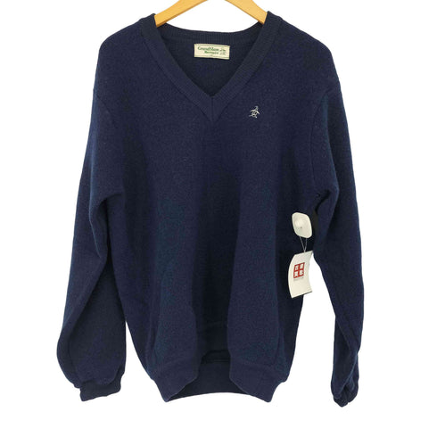 マンシングウェア GRANDSLAM MUNSINGWEAR Vネック ワンポイント刺繍 L/Sニット メンズ import:XL