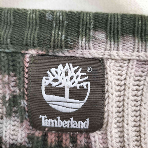 ティンバーランド Timberland コットン タイダイ染め リブ編み クルーネックニット メンズ import:L