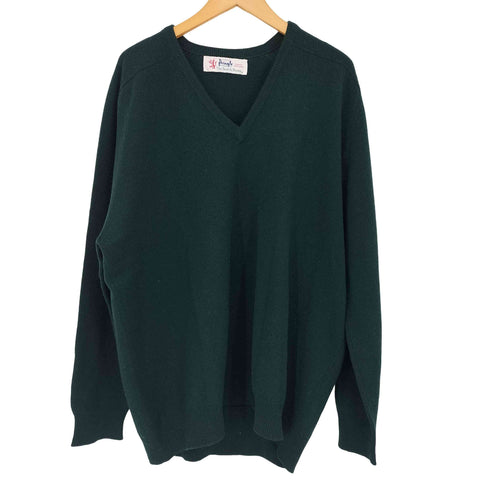 プリングル Pringle 90s スコットランド製 ウール 無地 L/S ニット セーター メンズ JPN:48