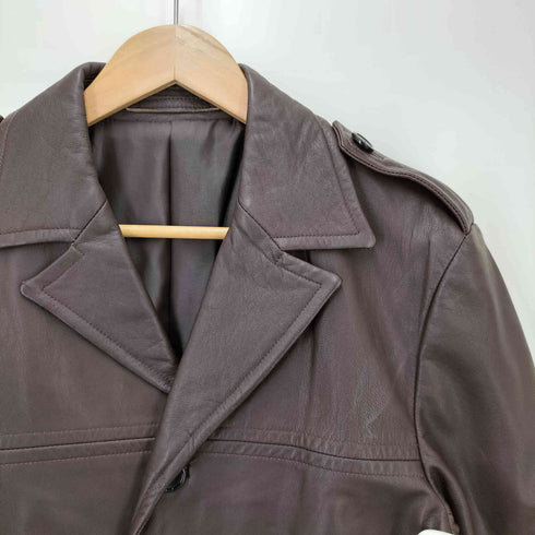 コムサイズム COMME CA ISM レザー カーコート メンズ