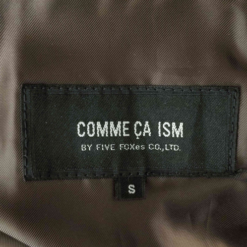 コムサイズム COMME CA ISM レザー カーコート メンズ