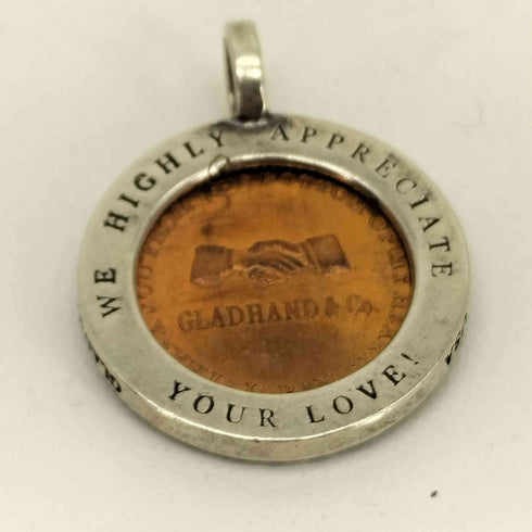 グラッドハンド GLADHAND Medal Charm 10th ANNIVERSARY STERLING刻印 メダルチャーム ネックレス トップ メンズ