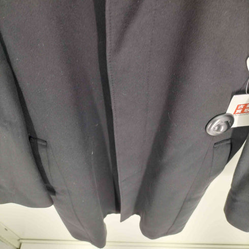 サヴィルロウ SAVILE ROW カシミヤ100% 比翼 スタンドカラー コート チンストラップ付き メンズ import:M