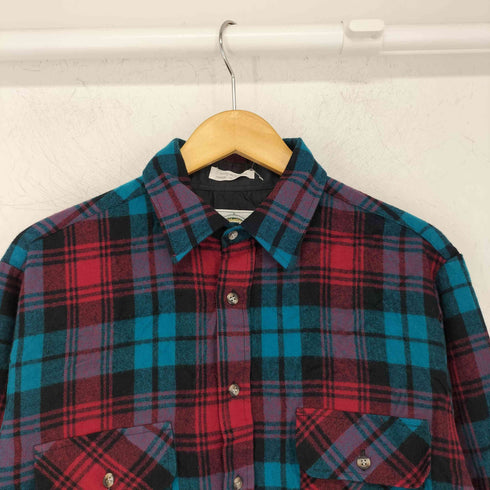 ノースウエストテリトリー NORTHWEST TERRITORY チェック 両胸フラップ レギュラーカラーシャツ メンズ import:M