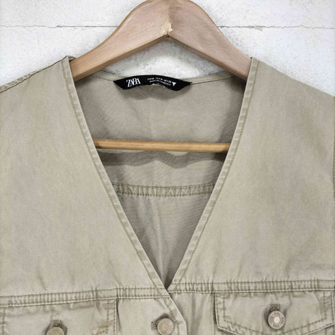 ザラ ZARA ウォッシュ加工ベスト レディース M