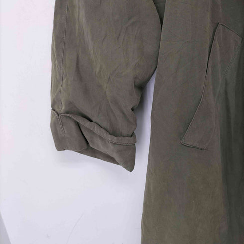 ピーチスキン ステンカラーコート レディース