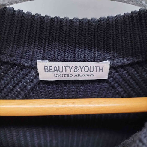 ビューティーアンドユースユナイテッドアローズ BEAUTY & YOUTH UNITED ARROWS 25AW クリスプ アゼ スリーク クルーネック ニット メンズ JPN:L