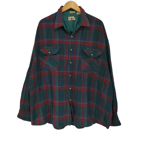 ノースウエストテリトリー NORTHWEST TERRITORY 両胸フラップ チェック レギュラーカラーシャツ メンズ 2X