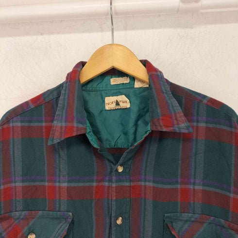ノースウエストテリトリー NORTHWEST TERRITORY 両胸フラップ チェック レギュラーカラーシャツ メンズ 2X