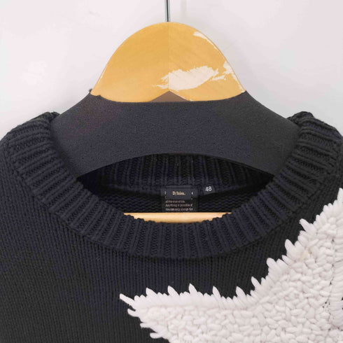 ダブルスタンダードクロージングヒム D/him 24AW スターモチーフインターシャニット メンズ 48