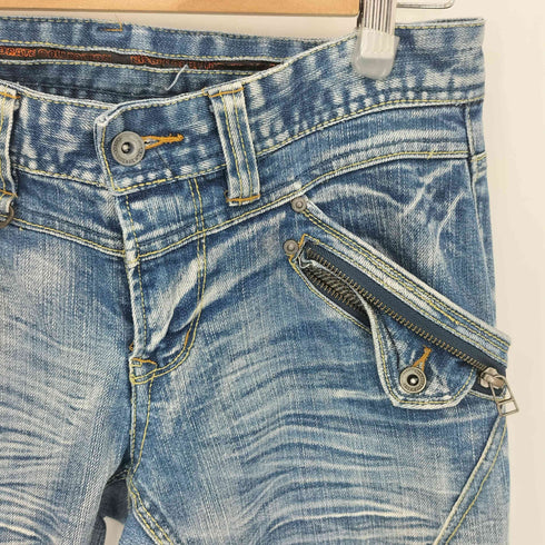 ニコルクラブフォーメン NICOLE CLUB FOR MEN 90-00s マルチポケット セミフレア ウォッシュドデニムパンツ Y2K VKEI JAPANESE LABEL メンズ 44