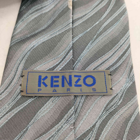 ケンゾーパリス KENZO PARIS 90s マーブルデザイン ホラ貝刺繍 シルクネクタイ メンズ