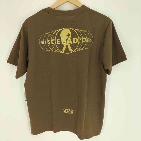 エスワイサーティトゥー SY32 by SWEET YEARS 両面プリント S/S クルーネック Tシャツ レディース JPN:S