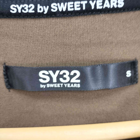 エスワイサーティトゥー SY32 by SWEET YEARS 両面プリント S/S クルーネック Tシャツ レディース JPN:S