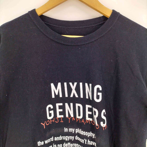 サイトバイヨウジヤマモト syte by Yohji Yamamoto MIXING GENDERS グラフィック プリント L/S クルーネック Tシャツ メンズ