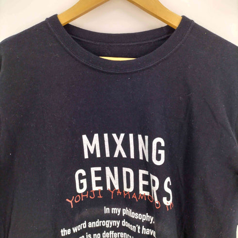 サイトバイヨウジヤマモト syte by Yohji Yamamoto MIXING GENDERS グラフィック プリント L/S クルーネック Tシャツ メンズ