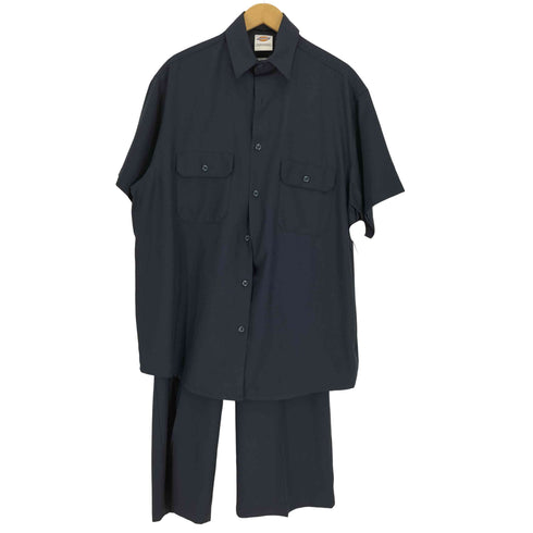 ディッキーズ Dickies 22SS フラップポケット S/S ワーク シャツ センタープレス クロップド パンツ メンズ ONE SIZE