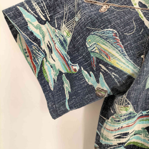 レインスプーナー Reyn Spooner 90s フィッシュ柄 S/S シャツ メンズ JPN:L