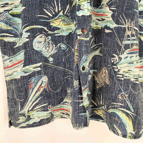 レインスプーナー Reyn Spooner 90s フィッシュ柄 S/S シャツ メンズ JPN:L