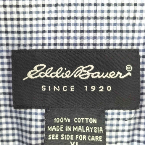 エディーバウアー Eddie Bauer ギンガムチェック シャツ メンズ import:XL