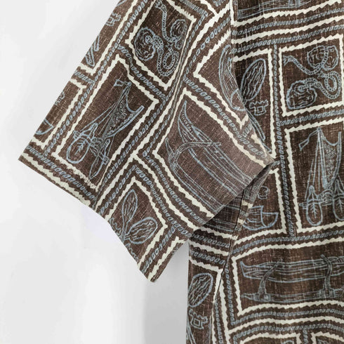 レインスプーナー Reyn Spooner Diietrich Varez 総柄 S/S シャツ メンズ L