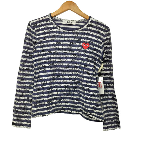 プレイコムデギャルソン PLAY COMME des GARCONS シンプソンズ ボーダー L/S カットソー レディース JPN:S