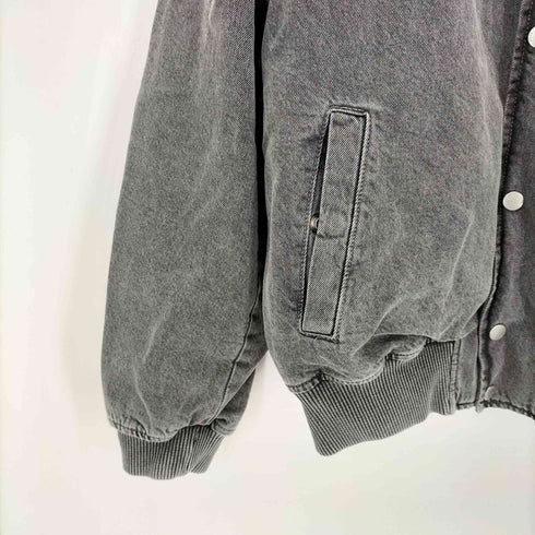 ザラ ZARA ブラックデニムボンバージャケット メンズ JPN:L