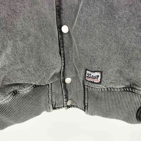 ザラ ZARA ブラックデニムボンバージャケット メンズ JPN:L