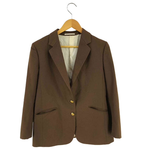 アクアスキュータム AQUASCUTUM カナダ製 金ボタン テーラードジャケット レディース